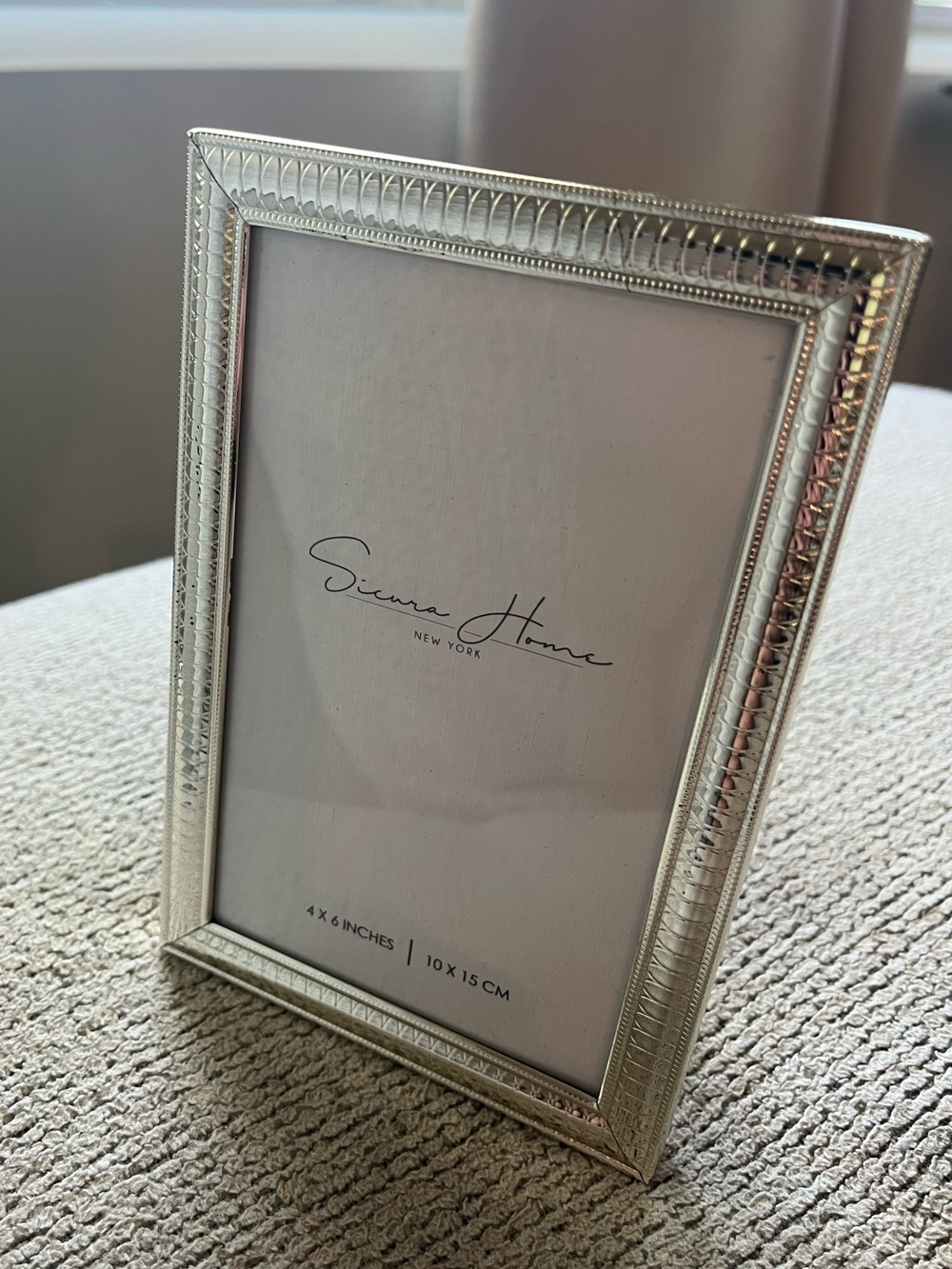 4x6 silver plated picture frame